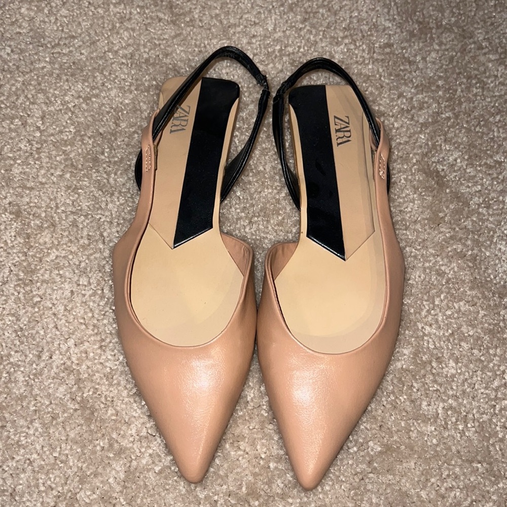Nude Zara flats